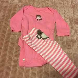 Baby Girl Carter’s Monkeying Around Set